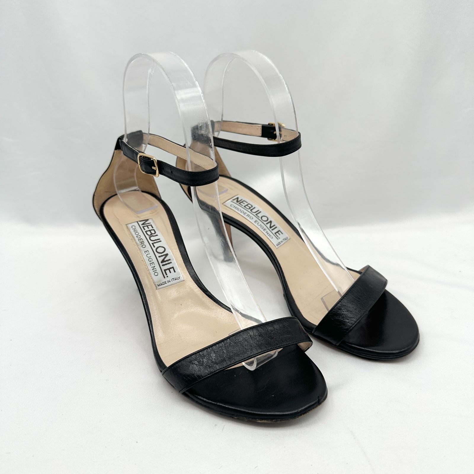 クリスチャンルブタン カタコニコ サンダル 37 エナメル パール