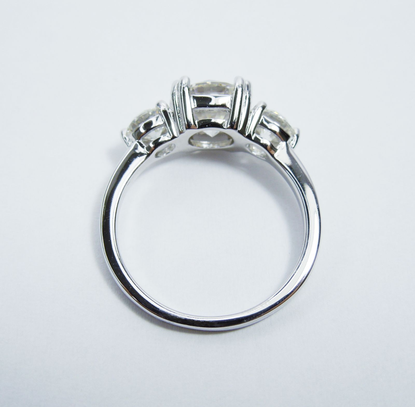 3EX 合計2.8ct モアサナイト リング 指輪2ct0.4ct×2 - メルカリShops