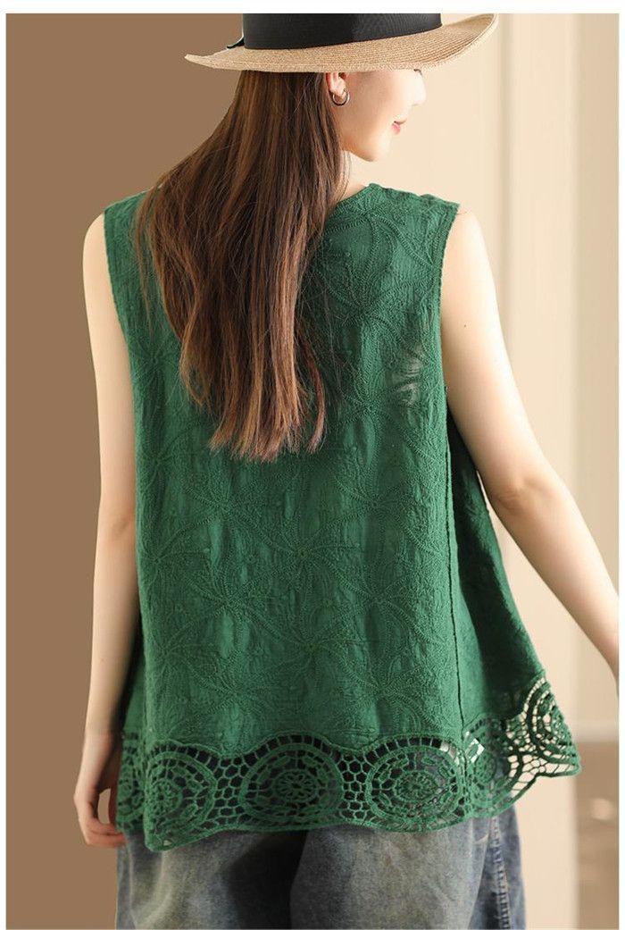 レースタンクトップ トップス