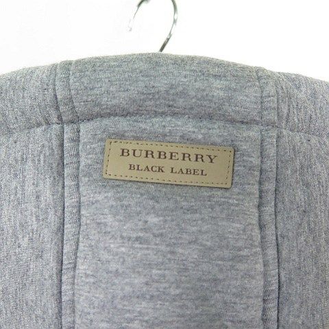 バーバリーブラックレーベル BURBERRY BLACK LABEL リバーシブル 中綿ベスト フーディ スウエット|ナイロン 2 グレー|ブラック D1P12-812-06 2sa6851 VIDAFM_ORG