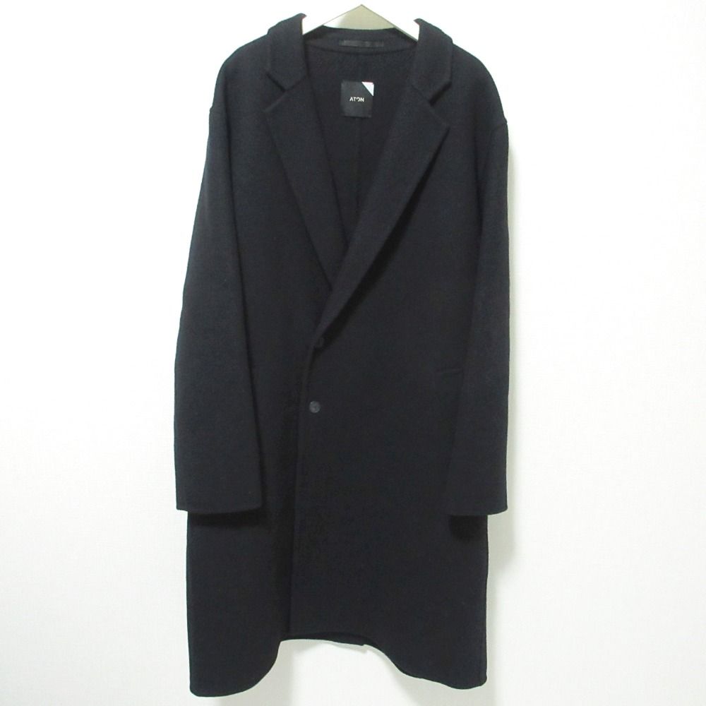 美品 ATON SUPER160S チェスターコート［元値：¥108,900］ ATON チェスターコート コート 「ATON」SUPER 160'S DOUBLE