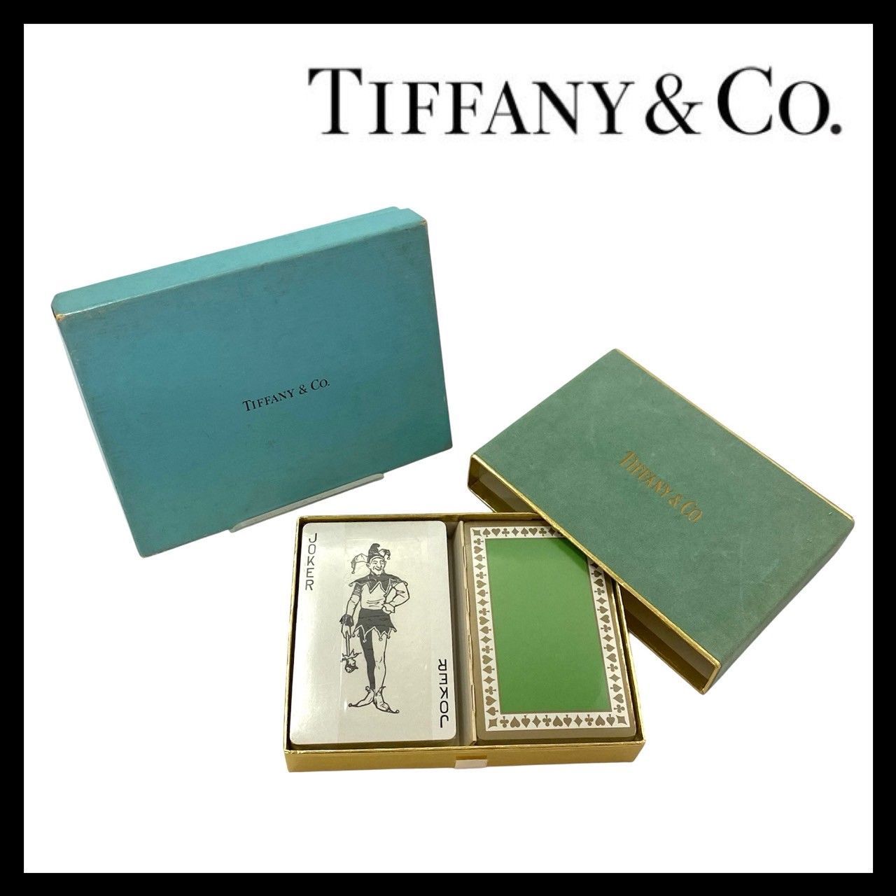 CH【TIFFANY&Co.】トランプ 2点セット ライトグリーン/黄緑 ライト