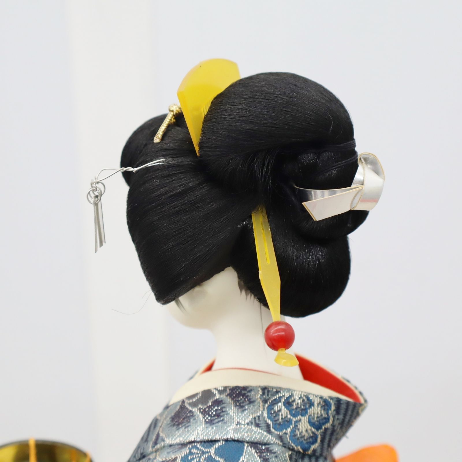 △ 高さ約45cm｜日本人形 芸者 舞妓 着物 御人形司 ｜ 太鼓｜博多