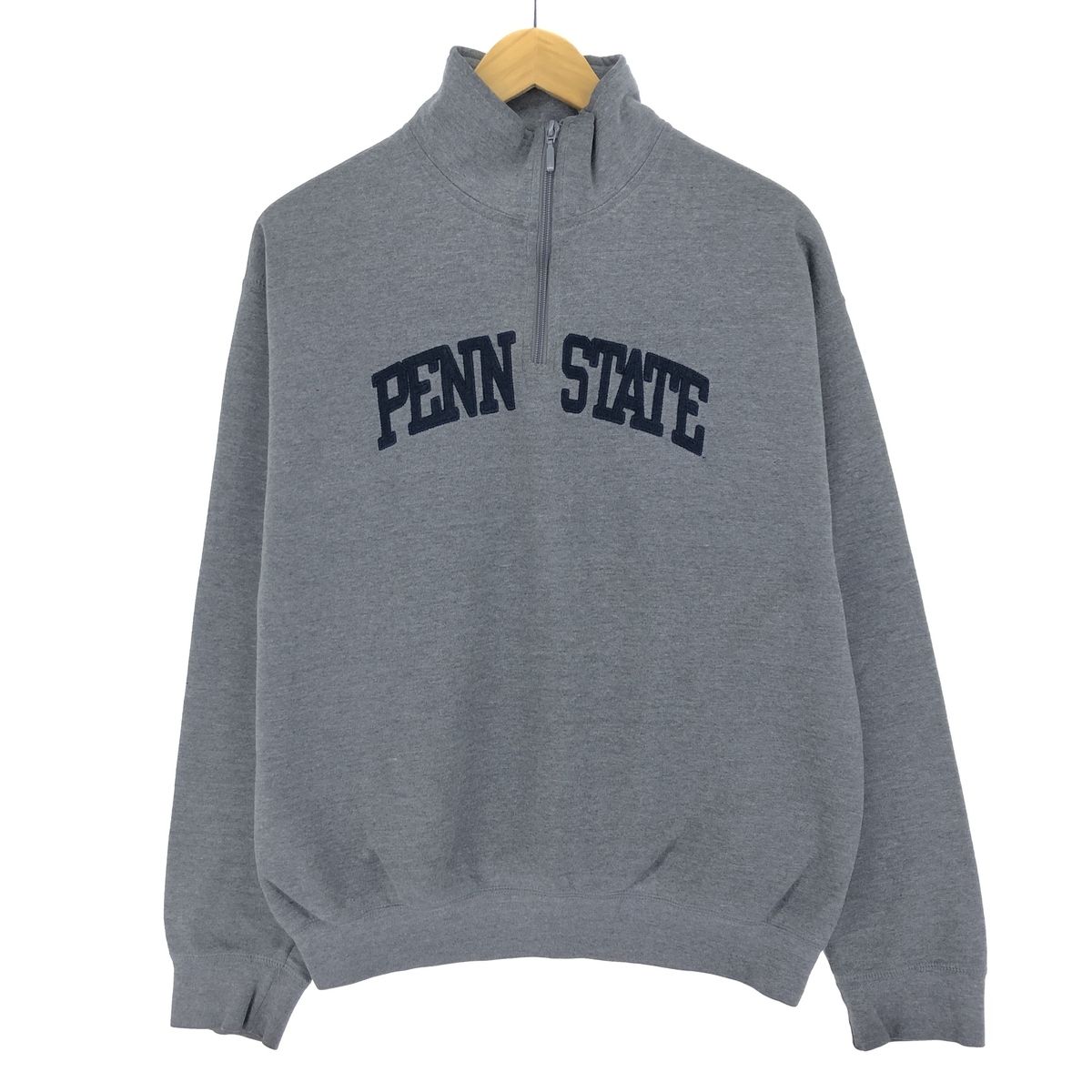 古着 ジャンスポーツ JANSPORT PENN STATE ペンシルベニア州立大学 カレッジ ハーフジップスウェットシャツ トレーナー メンズM/eaa422501