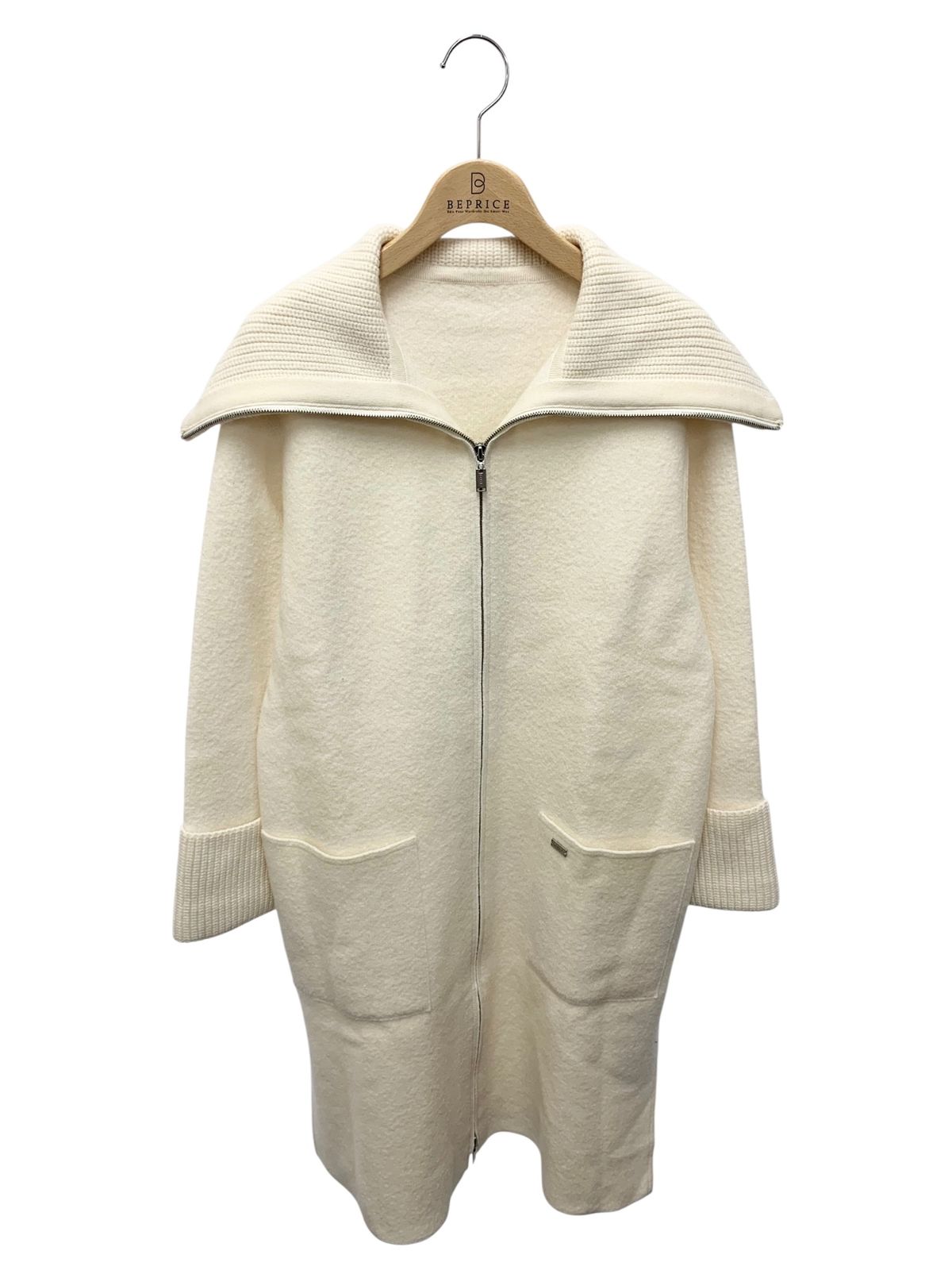 【MONCLER】ウール & カシミア フーディ Black Padded Wool & Cashmere Zip-Up Cardigan - Sweaters