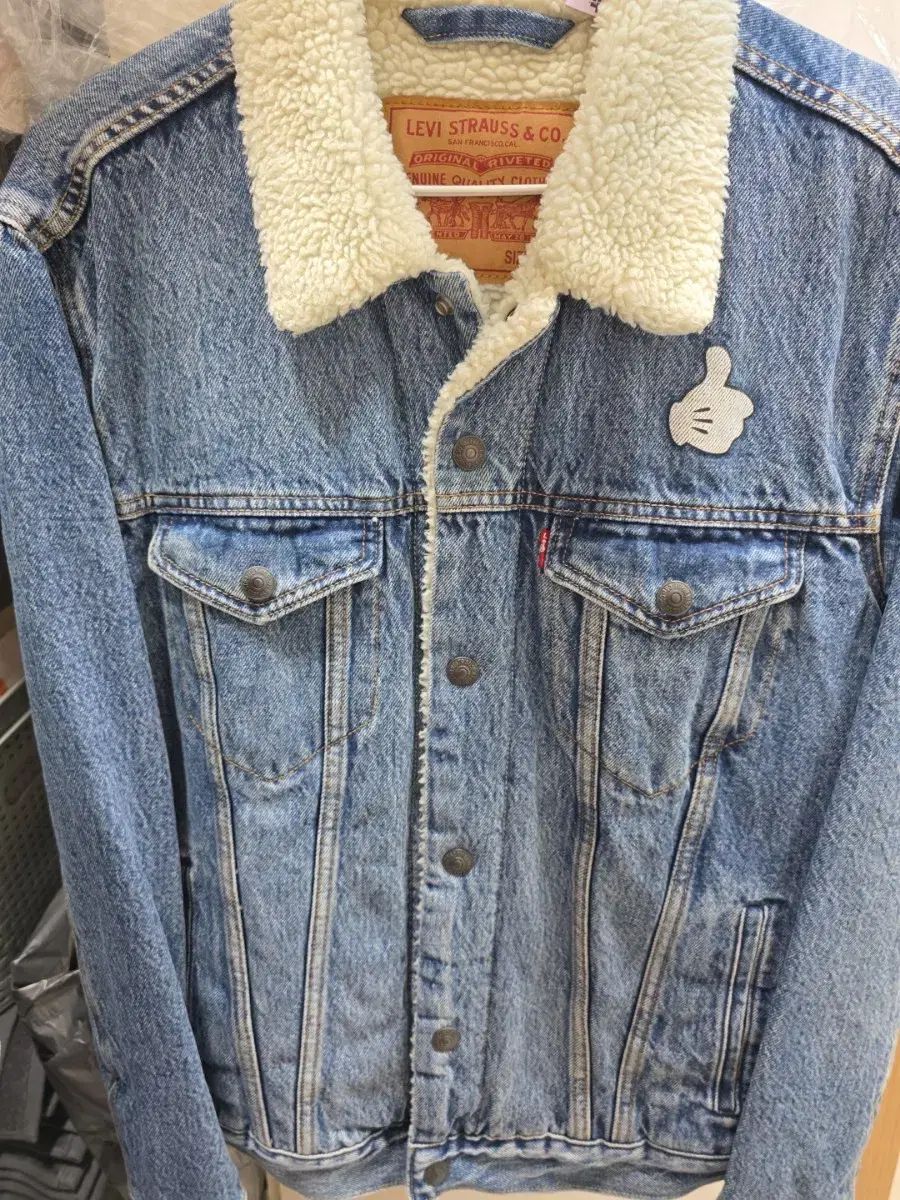 LEVI S リーバイス ボアフリース デニムジャケット レディース M サイズ GULLKHAN_COM