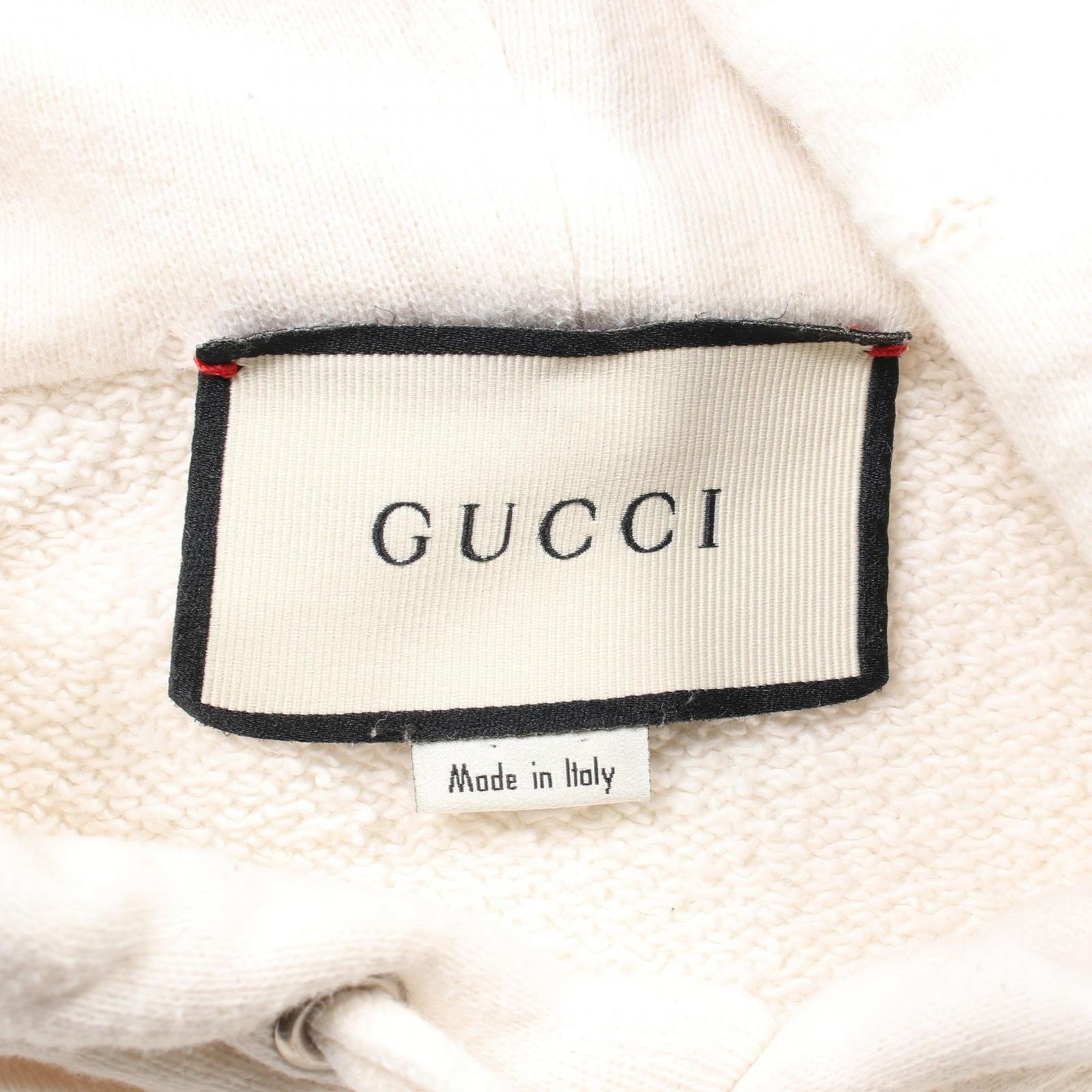 グッチ GUCCI パーカー オールドロゴ 454585 アイボリー コットン プル  