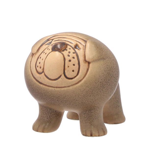 Lisa Larson(リサ ラーソン）Bulldog(ブルドッグ）グレー・ミニサイズ