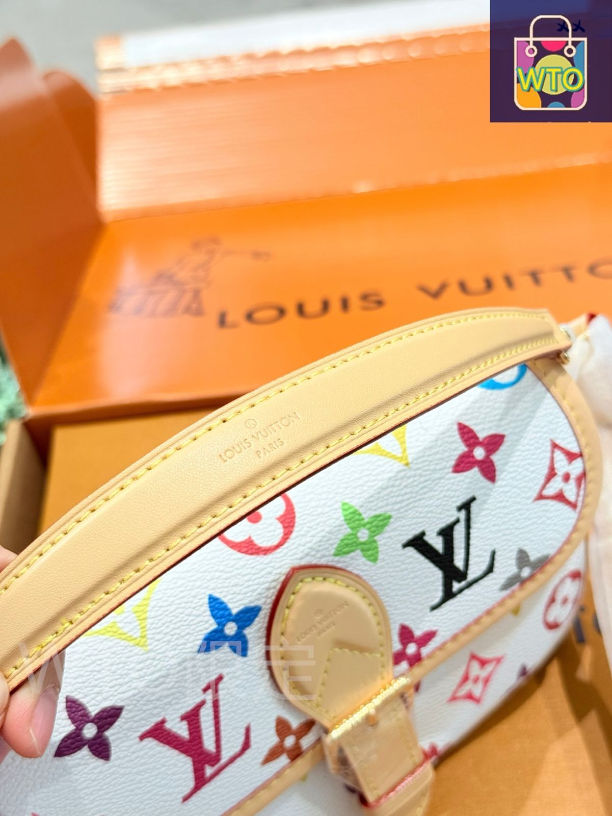 今日WTO】LV x Murakami Takashi Nano Diane White Multicolored