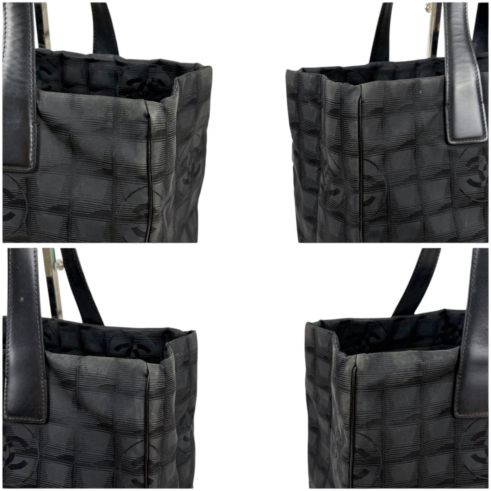 シャネル　ニュートラベルライン　ビジネスバッグ　キャンバス　トートバッグ　黒 楽天市場】【美品】 シャネル トートバッグ ニュートラベル