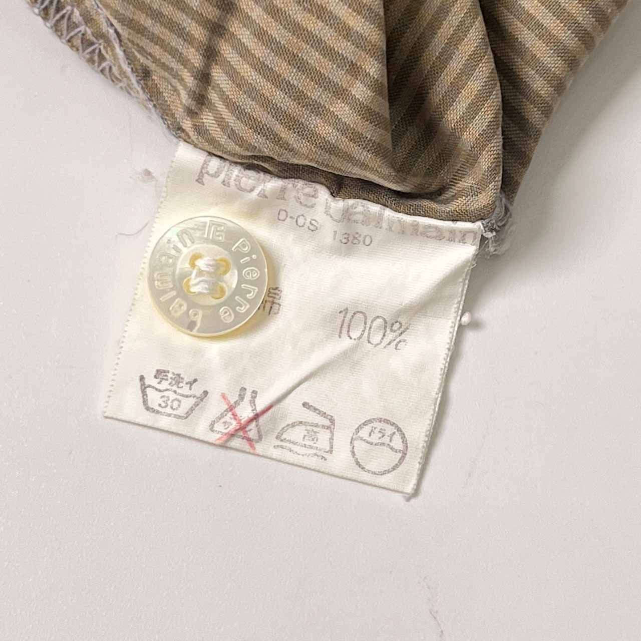 pierre balmain ピエールバルマン ストライプ バンドカラー 半袖