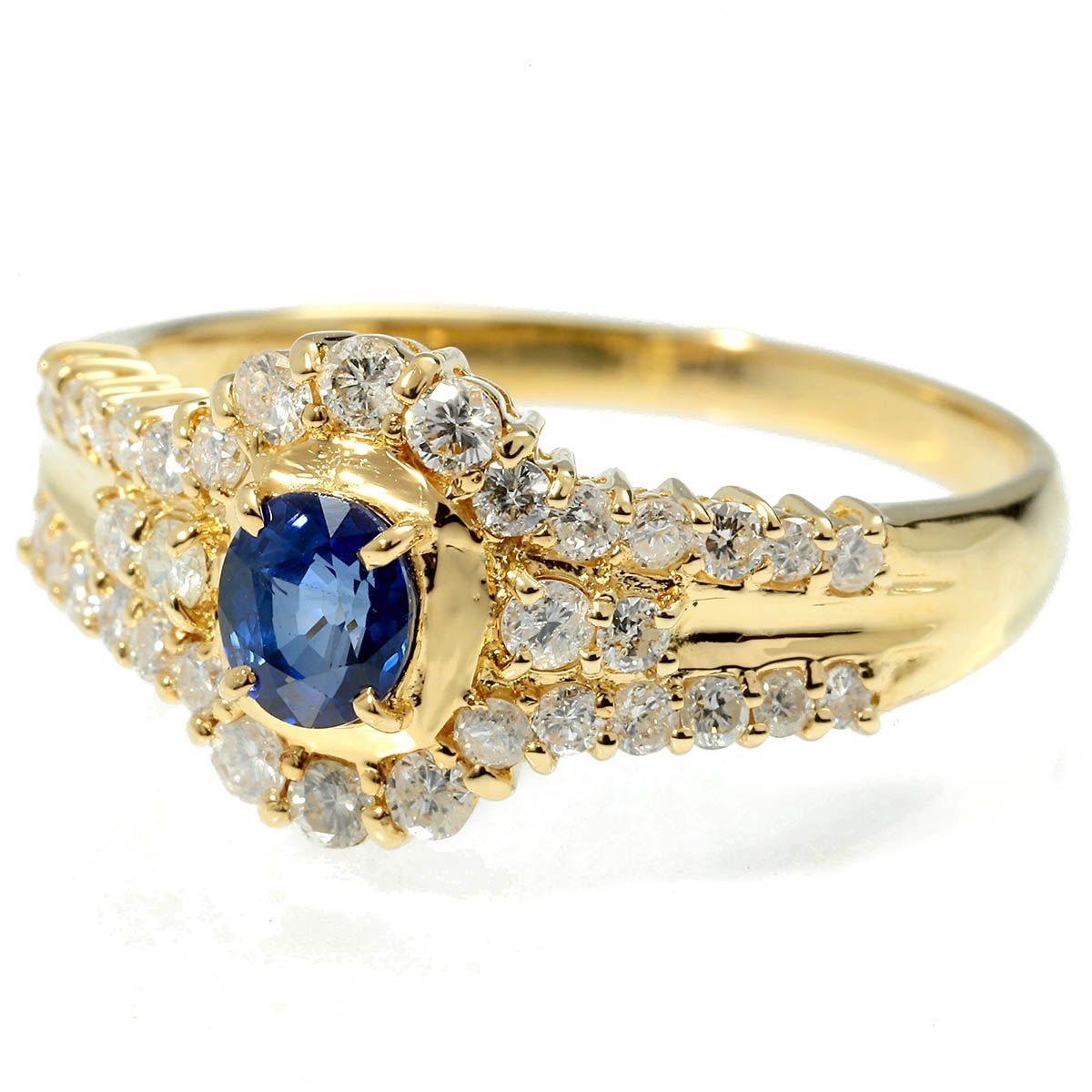 【美品】Cloche K18イエローサファイアリング k18イエローサファイアリング 美品】Cloche K18イエローサファイア