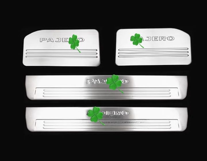 三菱 パジェロ V93V97V73 スカッフ プレート サイドガーニッシュ 4P 内装