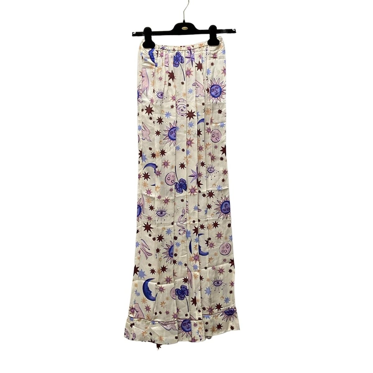 forte_forte フォルテフォルテ パンツ サイズ0 XS レディース アイボリー×ブルー×マルチ ウエストゴム|スター|太陽
