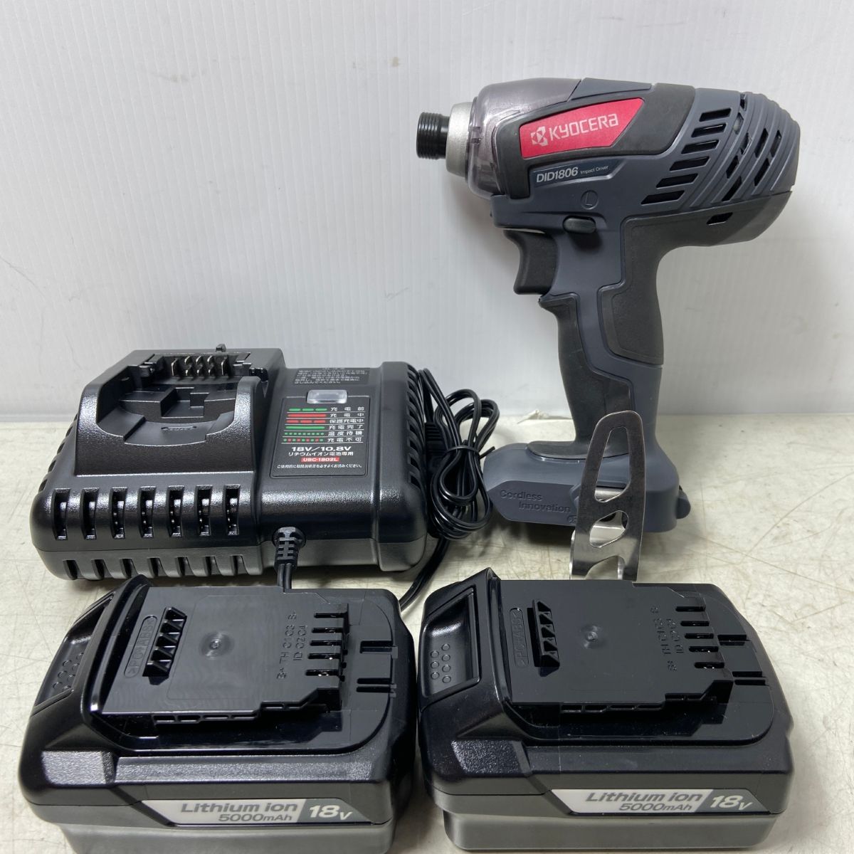 ΦΦKYOCERA キョウセラ 18V 充電式インパクトドライバー DID1806L5 ブラック