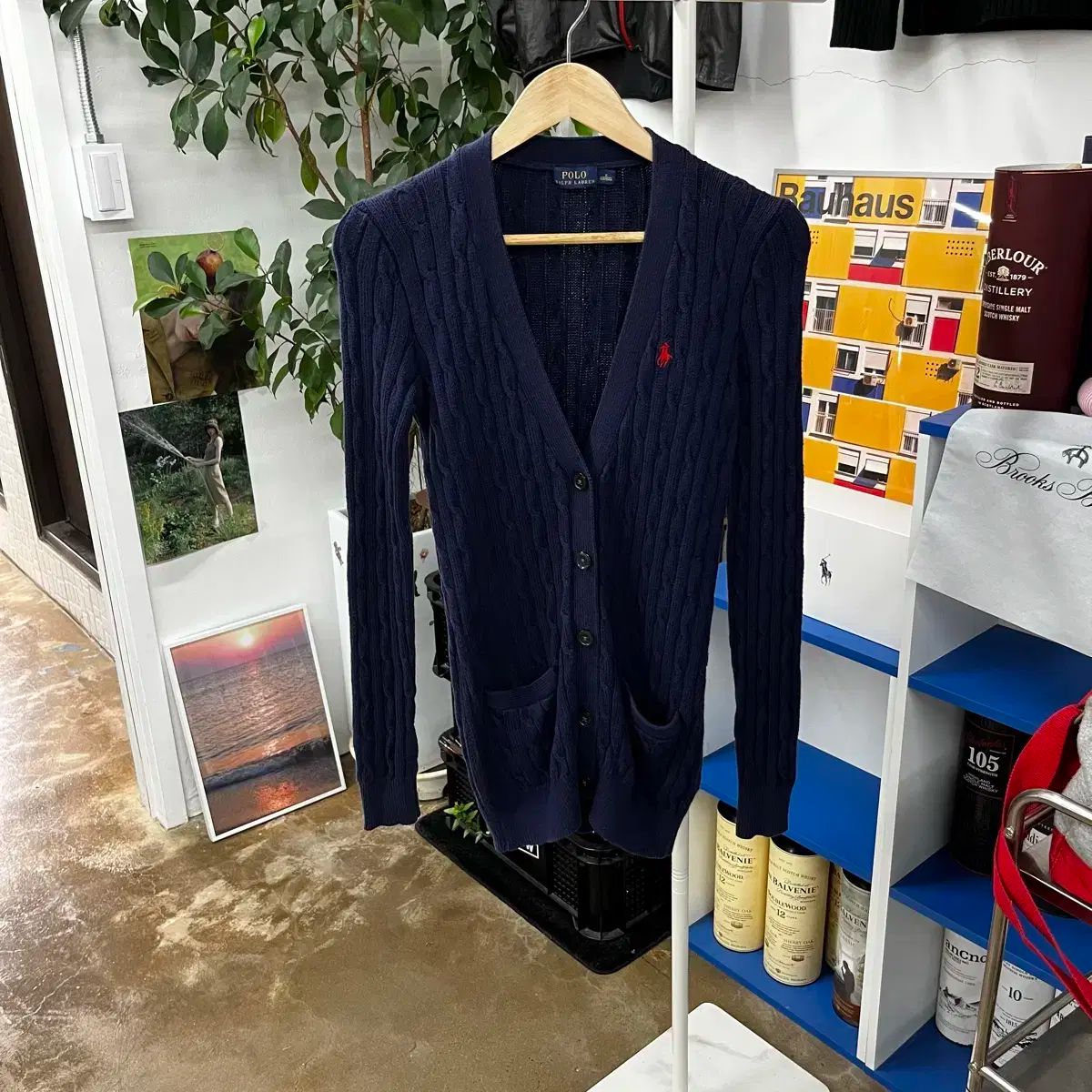 POLO RALPH LAUREN ポロラルフローレン ウーマンズ コットン ケーブル ロング カーディガン S