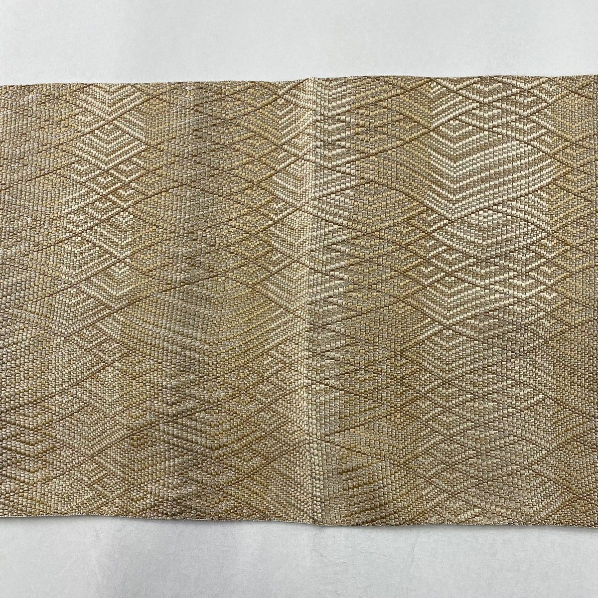 名古屋帯 美品 秀品 草木染 組錦 八寸名古屋帯 松葉仕立て