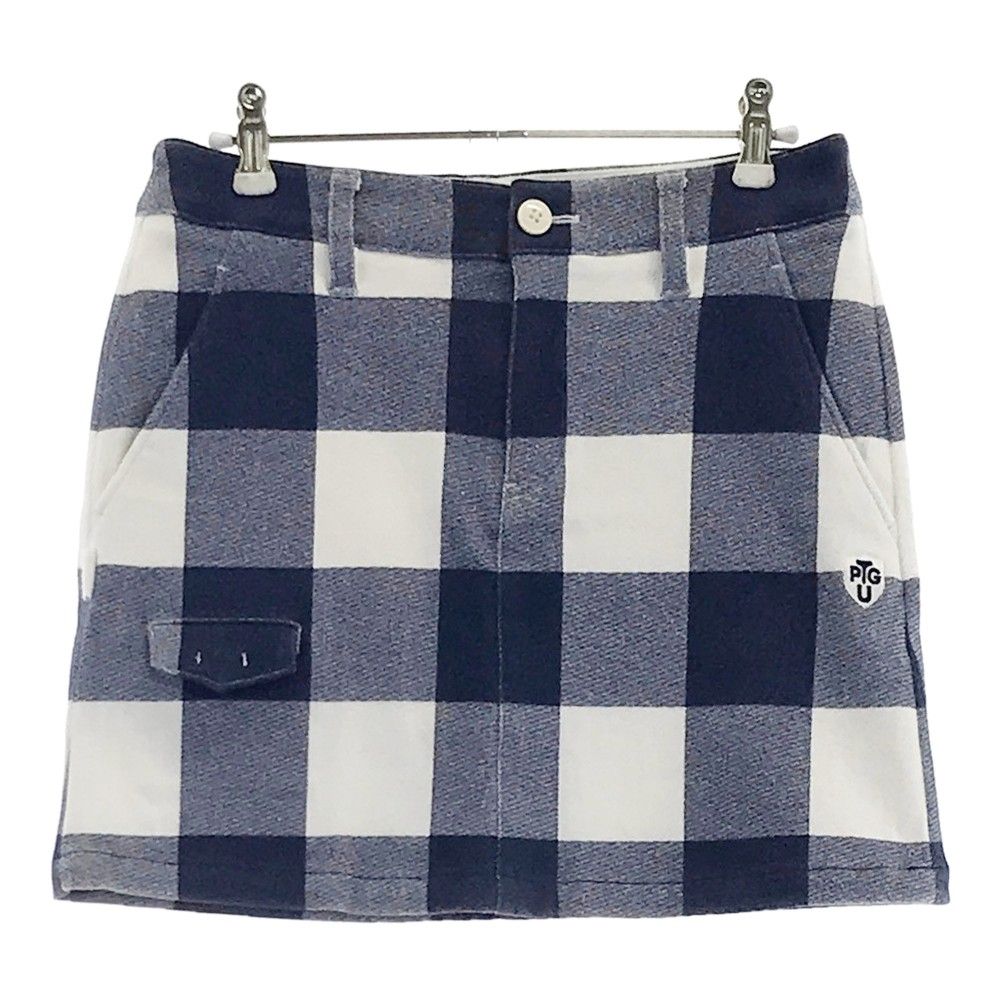 パーリーゲイツ　チェックスカート　サイズ1 パーリーゲイツ 青ピンクチェックスカート サイズ1