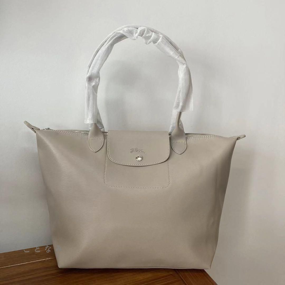 Longchamp ロンシャンル プリアージュシティ 肩掛け L ベージュ レディース ハンドバック トートバッグ