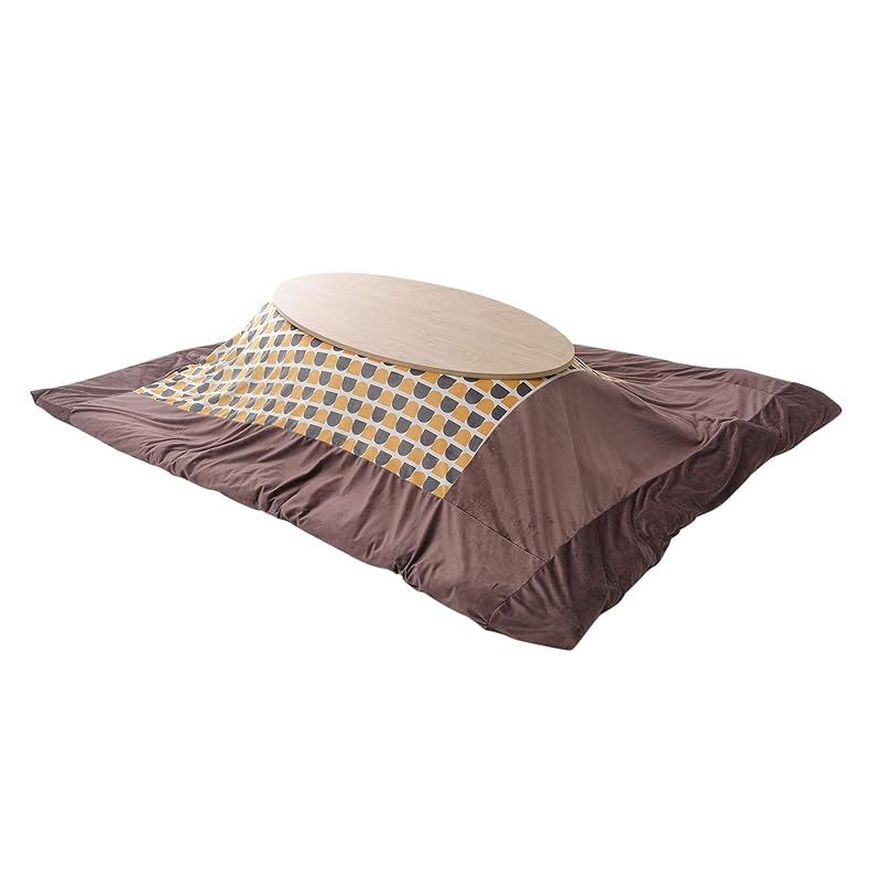 在庫 セルタン こたつカバー エッグ ブラウン CTウォーム 正方形 リバーシブル D981a-675EGG 266BR 676GRY 1