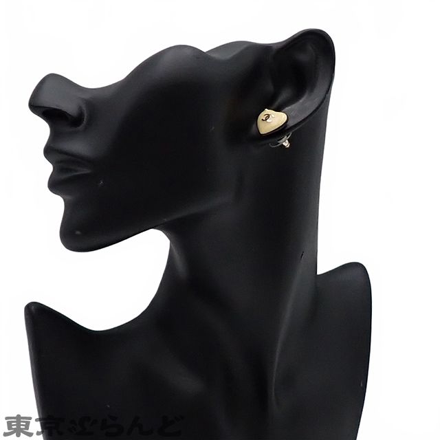 シャネル CHANEL ココマーク ハートモチーフ ピアス 06P ヴィンテージ