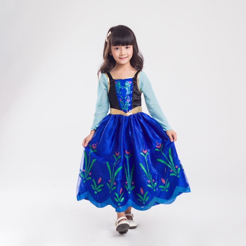 メルカリshops 子供 アナ ワンピース ハロウィン 仮装 ディズニー 衣装 コスプレ 3 10歳