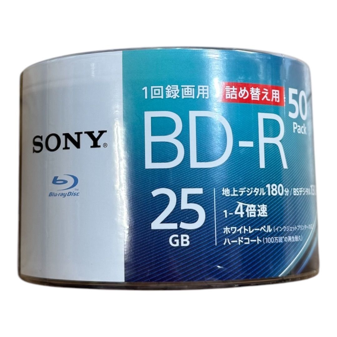 新品・未開封】ソニー(SONY) ブルーレイディスク BD-R 25GB (1枚あたり 