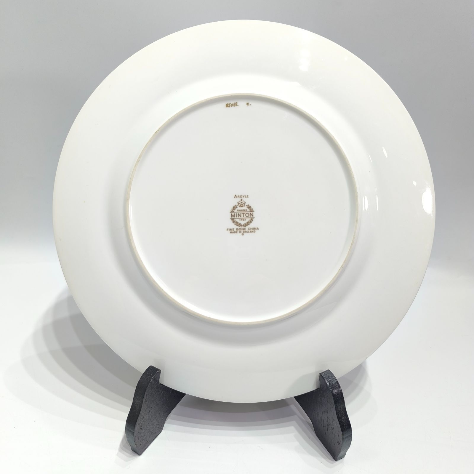 希少！ ミントン 27cm ディナープレート アーガイル コバルトブルー