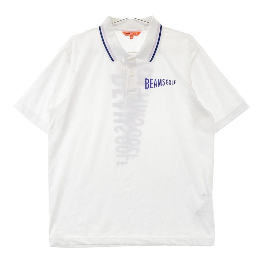 サイズ M BEAMS GOLF ビームスゴルフ 2025年モデル 半袖ポロシャツ ホワイト系 240101236656 ゴルフウェア メンズ ストスト