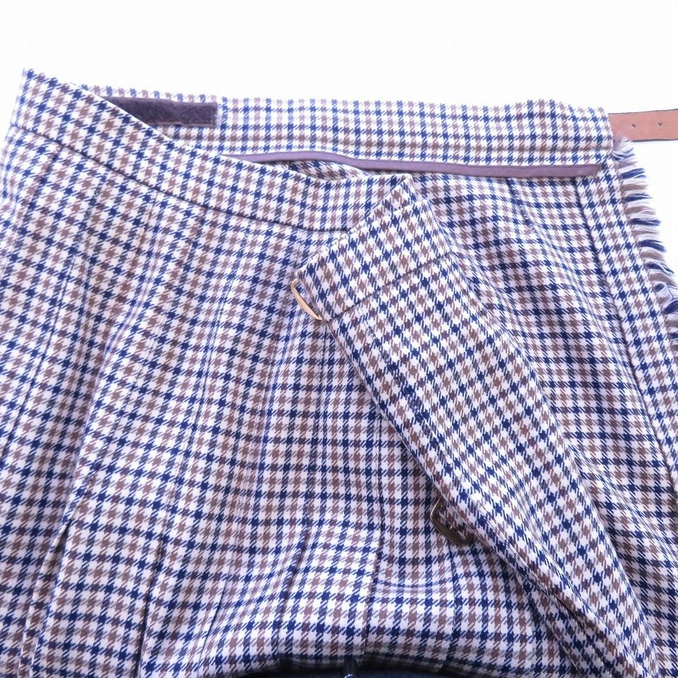 アクアスキュータム Aquascutum ヴィンテージ ラップスカート チェック