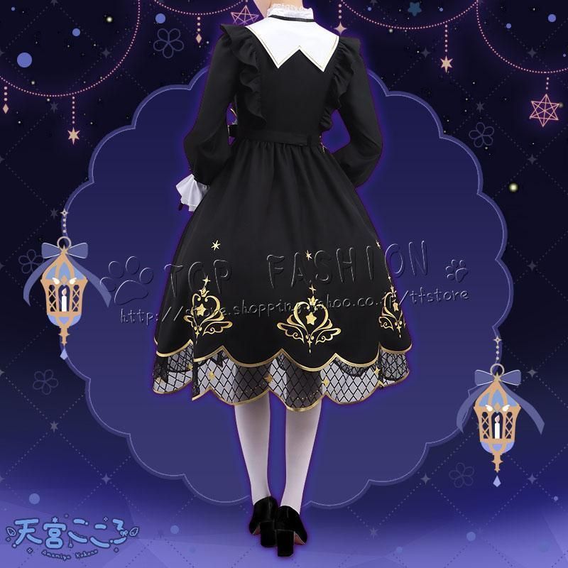 天宮こころ　コスプレ衣装　クリスマス衣装　ウィッグ付き　角付き バーチャルYouTuber VTuber 天宮こころ クリスマス衣装 コスプレ衣装