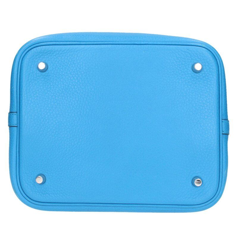 エルメス ピコタンロックMM X刻 SV金具トリヨンクレマンス ブルー  