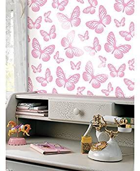 【中古】【輸入品・未使用】壁紙　ウォールペーパー　糊無し　蝶々　 Butterflyｓ　53cm x 1000cm 2755 [並行輸入品]