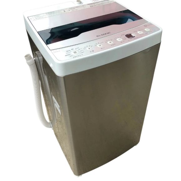 25-1268【中古】 エルソニック 5.5kg 全自動電気洗濯機 EH-L55DDS2 