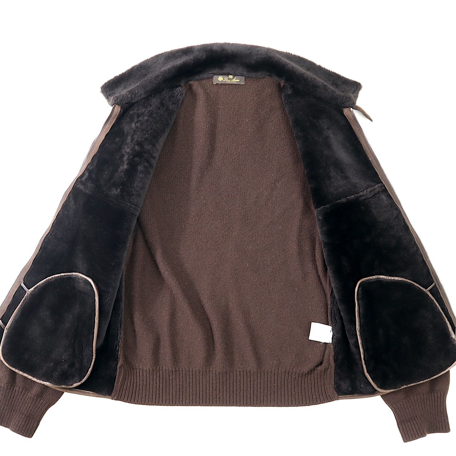 美品 ロロピアーナ Loro Piana イタリア製 最高級 ラムスキン レザー 