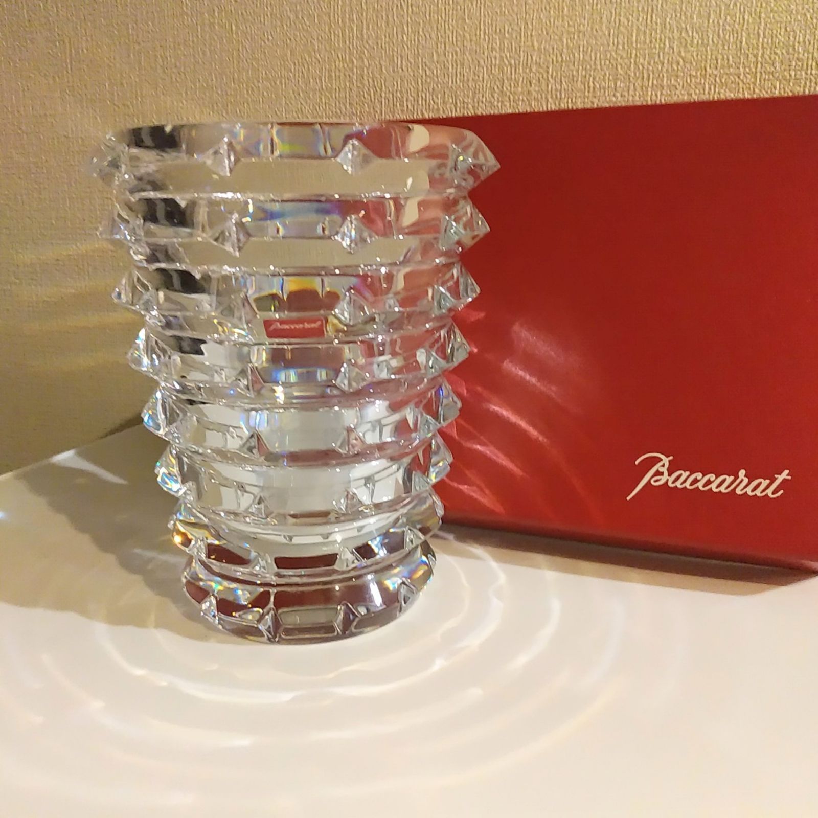 送料込み BACCARAT バカラ アルルカン Arlequin 花瓶 フラワーベース クリスタルガラス コレクション インテリア フランス製