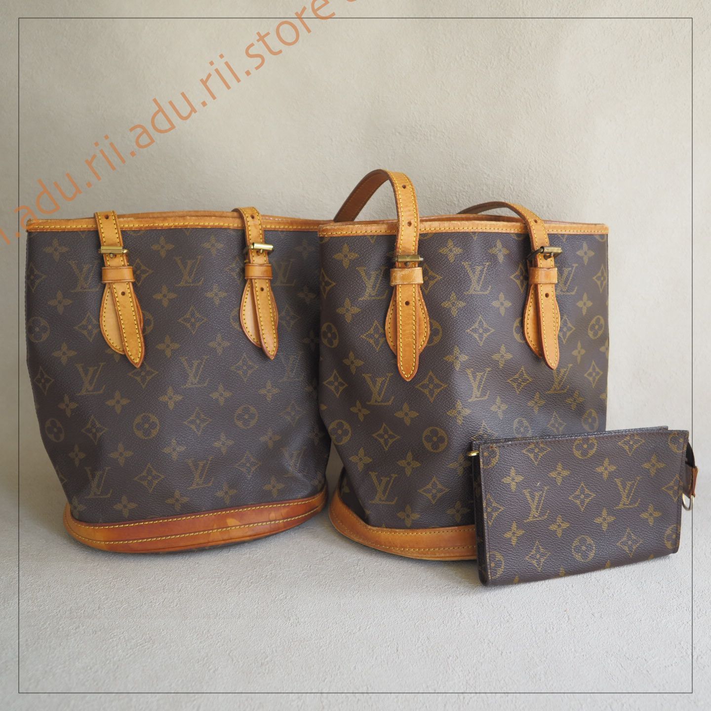3点まとめ】ルイヴィトン LOUIS VUITTON モノグラム バケット PM 3点まとめ】ルイヴィトン LOUIS VUITTON モノグラム バケット PM