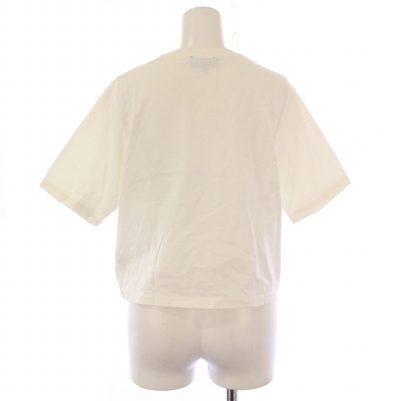 アーペーセー A.P.C. Tシャツ カットソー 半袖 クルーネック ショート丈 ロゴ プリント S 白 ホワイト /BB レディース アーペーセー A.P.C. Tシャツ カットソー 半袖 クルーネック