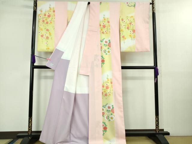 平和屋本店□極上 洗える最高級着物 ＜英＞はなぶさ謹製 小紋 花間道