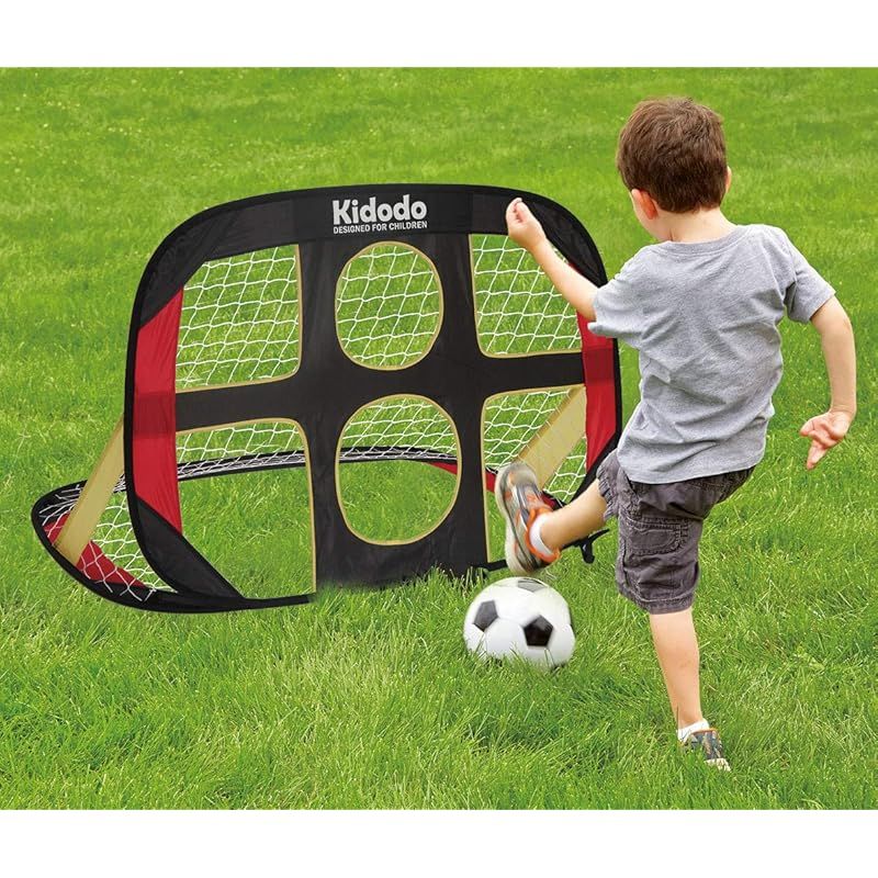 サッカーゴールポータブル折りたたみポップアップサッカーターゲットネットキッズサッカーゴール 子供用子供 の プレゼント 1