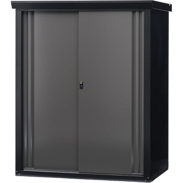 グリーンライフ GREEN LIFE ファミリー 物置 ダシーレ SRM-1215 BK AGY 簡単 組立 幅125×奥行82×高さ153cm 鍵付き