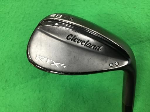 クリーブランド Cleveland RTX-4 ブラックサテン 58°|09° MID ウェッジ WG Dynamic G フレックスX メンズ 男性用 右利き 右用 Cランク ゴルフクラブ