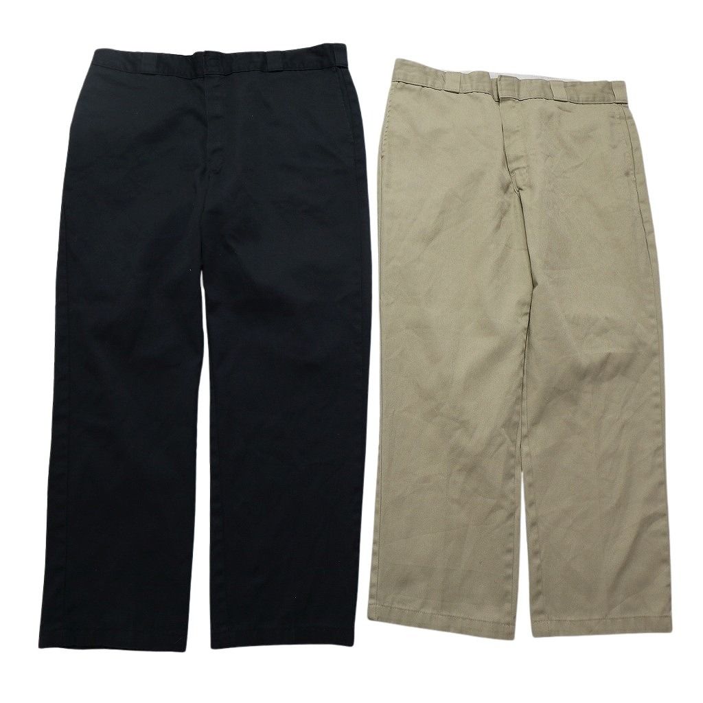 古着卸 まとめ売り ディッキーズ Dickies 874 ワーク パンツ 8枚セット メンズ 40 ノープリーツ センタークリース 古着 NB9781