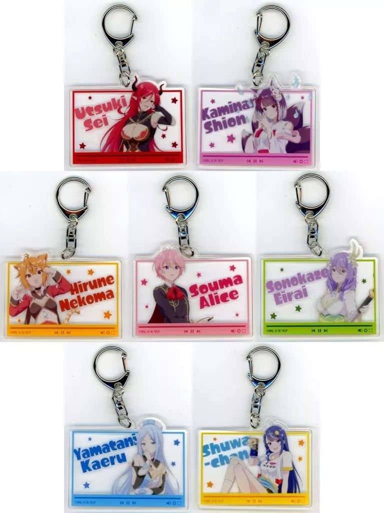 中古】キーホルダー 全7種セット アクリルキーホルダー 「DMM