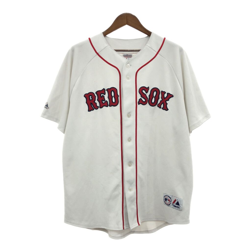 90年代 MAJESTIC マジェスティック MLB ボストン・レッドソックス ユニフォーム 大きいサイズ プロチーム (メンズ 2XL) 中古 古着 Q8193