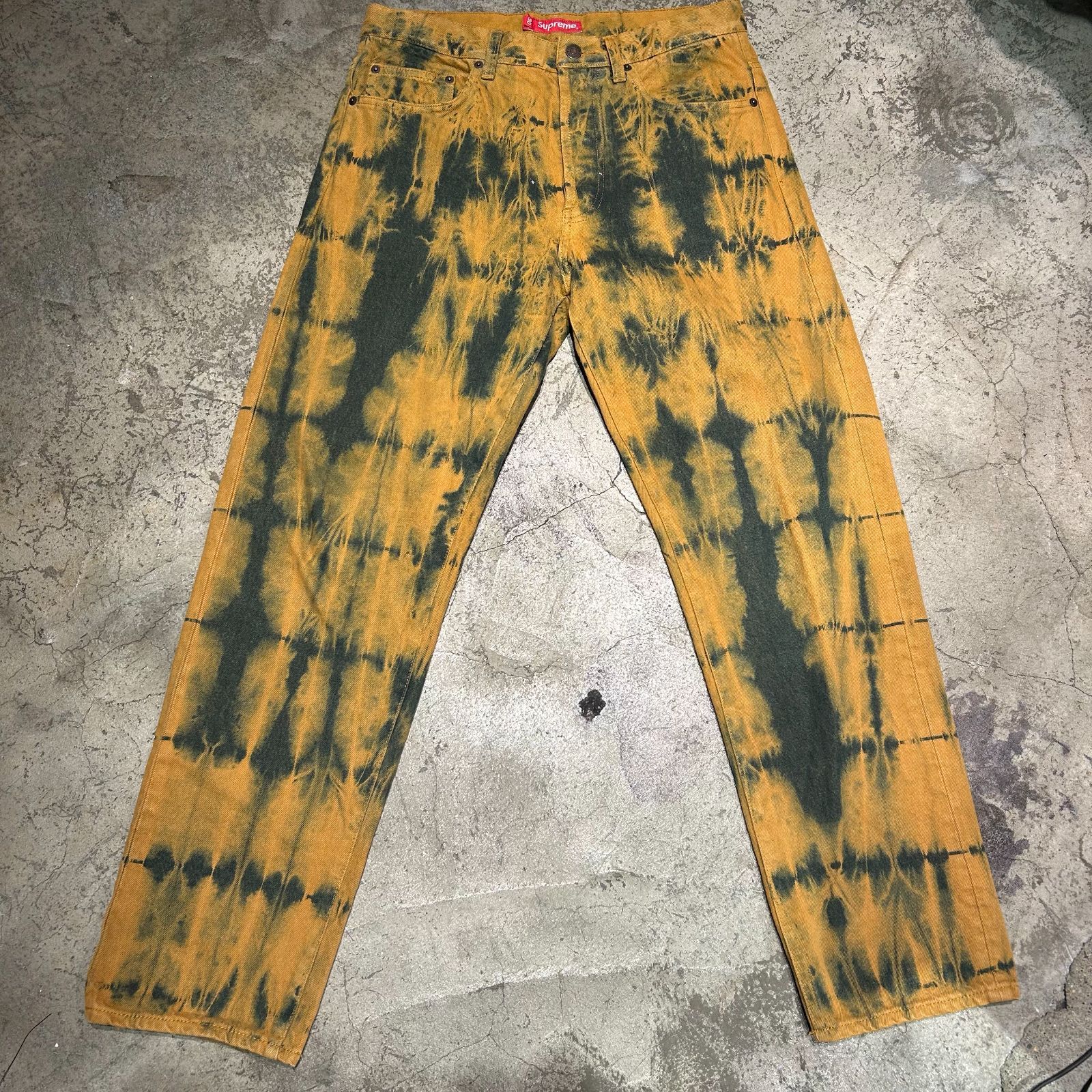 Supreme シュプリーム Regular Jean Dyed Rust デニムパンツ オレンジ系 size30 【表参道tm】