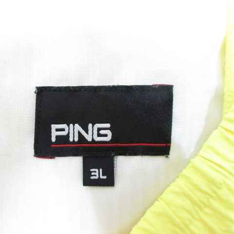 新品タグ付 PINGピンゴルフ 接触冷感 サッカーストライプ柄ハーフパンツ/M ピン PING 美品 ゴルフウェア サッカーストライプ柄 接触冷感