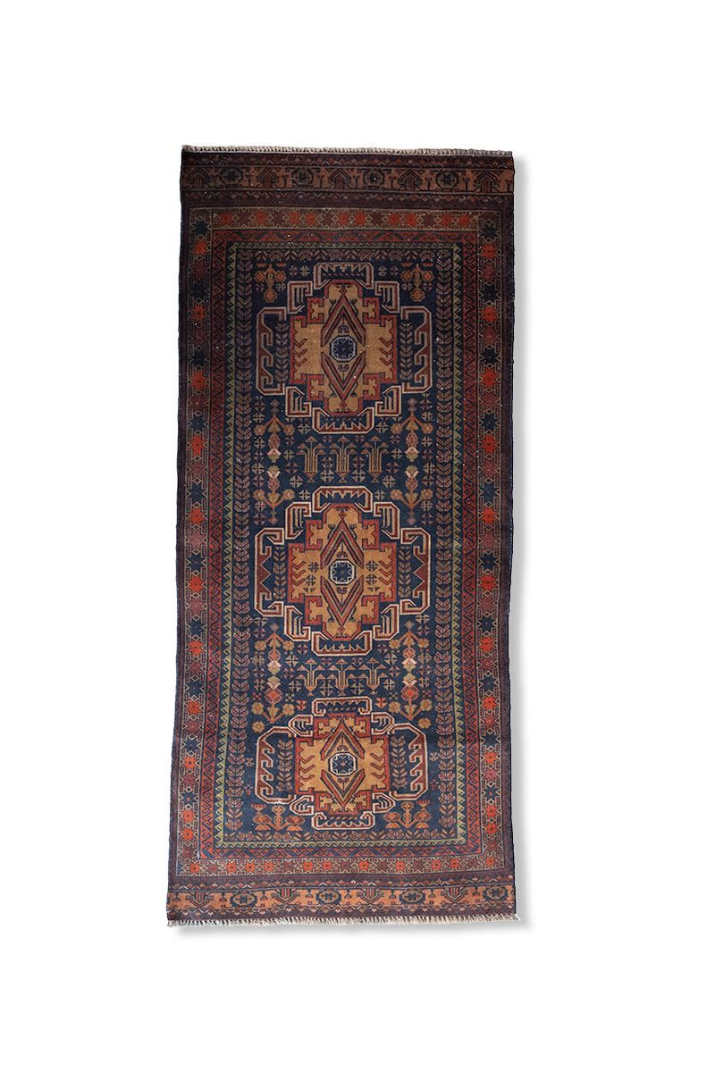 アフガンラグ トライバルラグ ヴィンテージ バルーチ ランナー