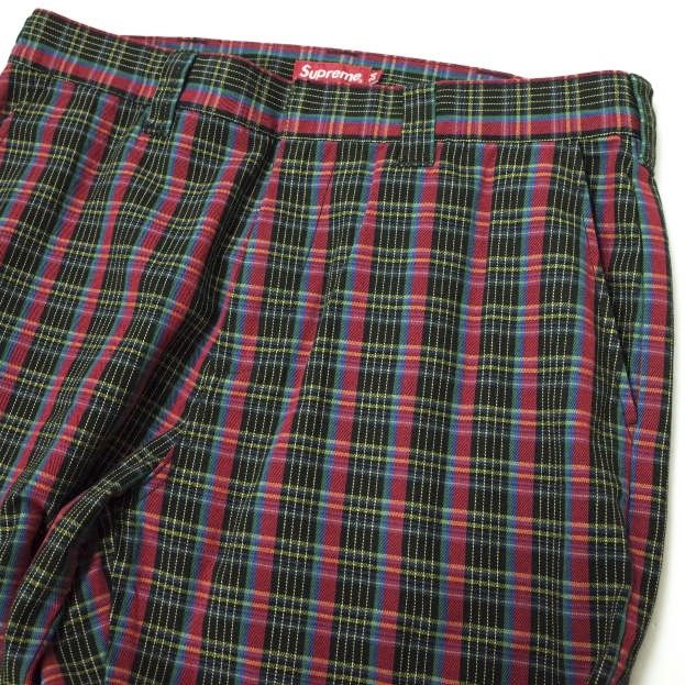 SUPREME (シュプリーム) 23SS Work Pant Navy Plaid チェック柄