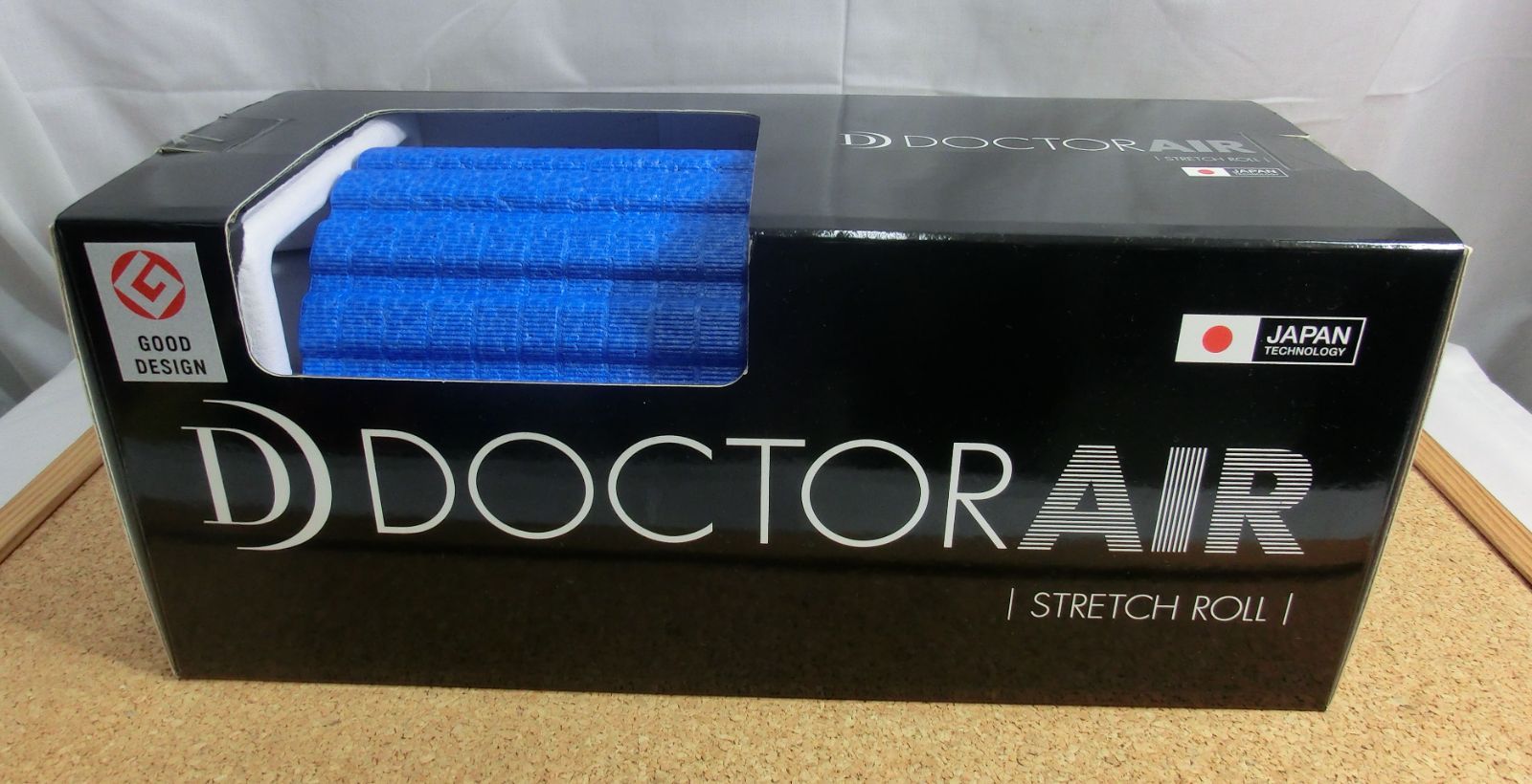 中古美品 ドクターエア ストレッチロール SR-001BL ブルー